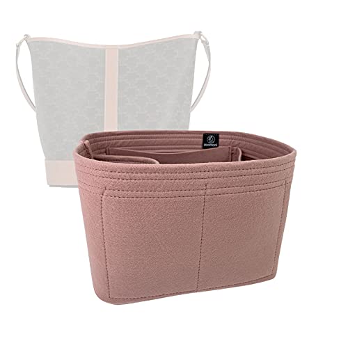 Zoomoni Premium Bag Organizer for Celine Medium Bucket in Triomphe (HandmadeColor Options) [Purse Organiser, Liner, Insert, Shaper]