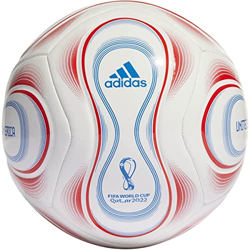 adidas Unisex Adult Official World Cup Club Soccer Ball, BlueRedWhite