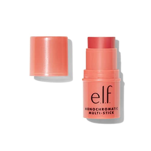 e.l.f. Monochromatic Multi Stick, Luxuriously Creamy & Blendable Color, For Eyes, Lips & Cheeks, Glimmering Guava, Oz (g)