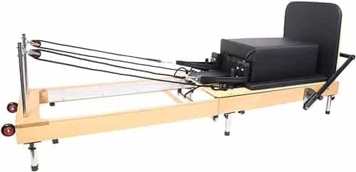 ARKANTOS Pilates Reformer Pro, Studio Grade Pilates Machine Bundle with Reformer Box, Trampoline, Padded Jump Board Workout Machine for Home Gym