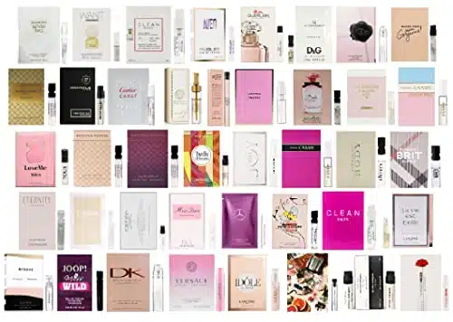 Designer Perfume Sampler Set Lot x Sample Vials   High End Fragrance Samples for Women, Piece Set