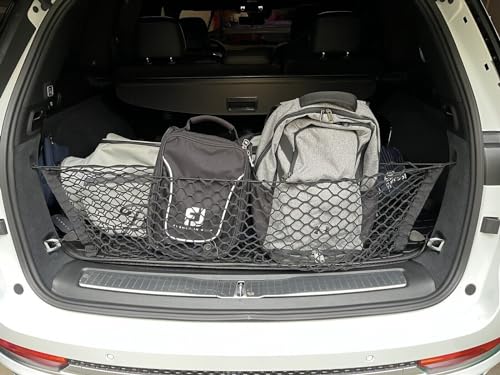 EACCESSORIES EA Rear Trunk Organizer Cargo Net for Jeep Grand Cherokee L (Seats)  Envelope Style Cargo Net for SUV   Premium Mesh Car Trunk Organizer  Compatible with Grand Ch