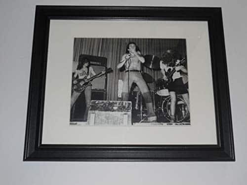 Framed ACDC Bon Scott, Angus Young, Malcolm Young On Stage by