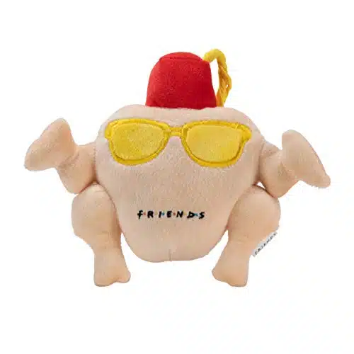 Friends the TV Show Turkey Head Plush Dog Toy  Soft Cute Squeaky Toy for All Dogs  Stuffed Animal Dog Toys with Squeaker for Added Fun from Friends Thanksgiving Episode Inch