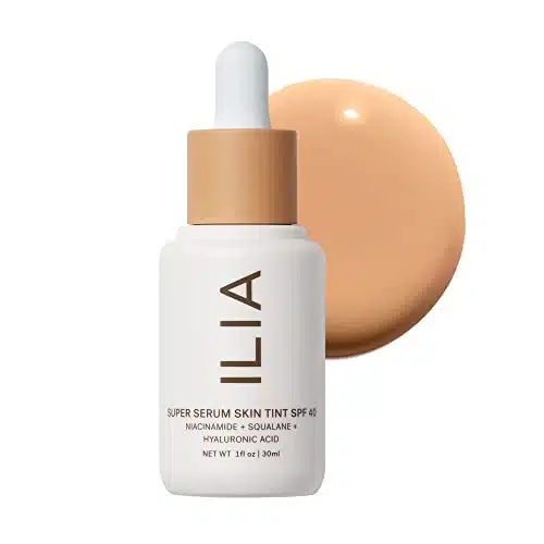 ILIA   Super Serum Skin Tint SPF  Clinically Proven, Non Comedogenic, Vegan, Clean Beauty (Paloma ST)