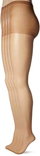 L'eggs Women's Everyday Pack Standard Panty Sheer Toe Pantyhose, Nude, Medium