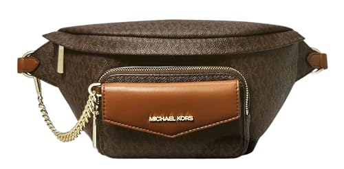 Michael Kors Women Maisie Large In aistpack Fanny Pack Belt Bag (Brown)
