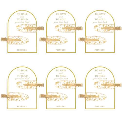 No Bend Hair Clips PCS Bridesmaid No Crease Hair Clips Gold Glitter Hair Clips Hair Setting Clips for Bridesmaid Proposal Gift Hair Clip for Makeup Styling Sectioning(PcsCards
