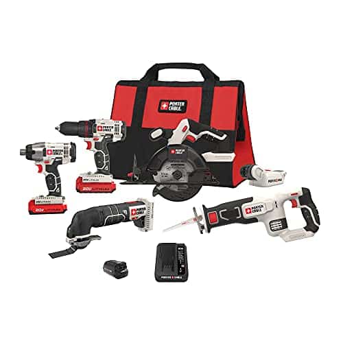 PORTER CABLE V MAX Cordless Drill Combo Kit, Tool (PCCKL)