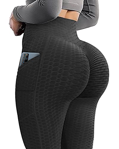 Scrunch Butt Lifting Leggings with Pockets for Women Butt Lift High Waisted Peach Lift TIK Tok Leggings Yoga Pants