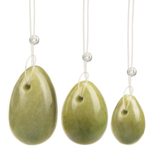 ZORZA Pcs Eggs Massage Stone Jade Massage Natural Stone Stress Exercise Release Balls for Women