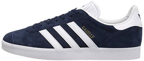 Adidas Originals Men's Gazelle Lace up Sneaker,Collegiate NavyWhiteGold Met., US