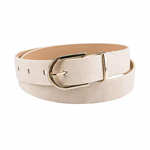Calvin Klein Women's Dress Fashion Belts, Natural Casual, Large