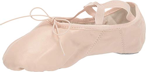 Capezio Women's Leather Juliet Ballet Shoe Flat, Light Pink,