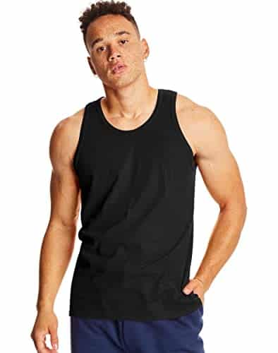 Hanes Men's X Temp Tank Top Pack, Black, Large
