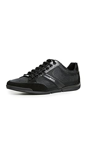 Hugo Boss BOSS Men's Saturn Sneakers, Black, edium US
