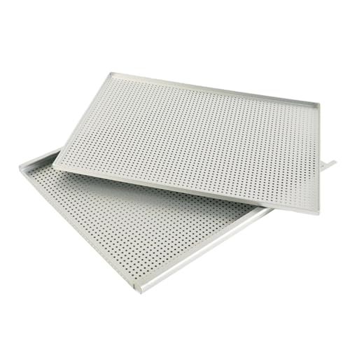 MagiDeal Puff Pastry Baking Tray Cookie Pans Easy Clean Millefeuille Baking Pan Dish Oven Baking Sheet Two Layer for Bread Dessert, Thickness mm