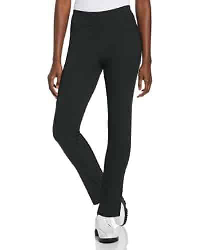PGA TOUR Women's Pull On Golf Pant with Tummy Control (Size X Small   Xx Large), Caviar, Medium