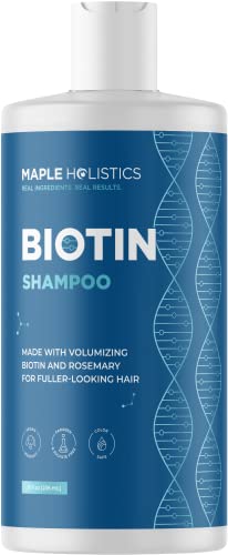 Rosemary and Biotin Shampoo for Thinning Hair   Vegan Volumizing Shampoo for Fine Hair with Argan and Tea Tree Oil   Paraben Silicone and Sulfate Free Shampoo for Dry Damaged 