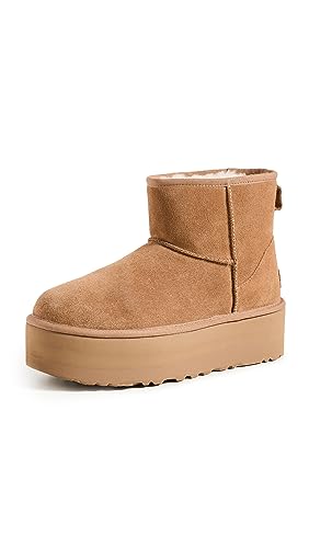 UGG Women's Classic Mini Platform Boot, Chestnut,