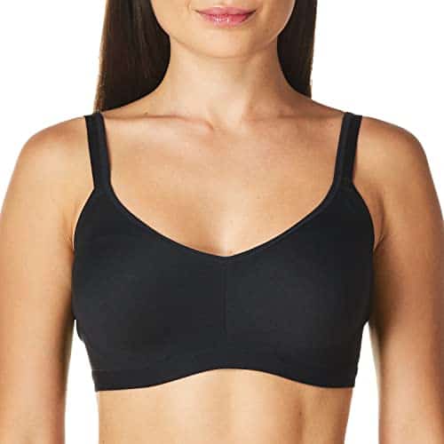 Warner's womens Easy Does It Underarm Smoothing With Seamless Stretch Wireless Lightly Lined Comfort Rma Bra, Rich Black, Medium US