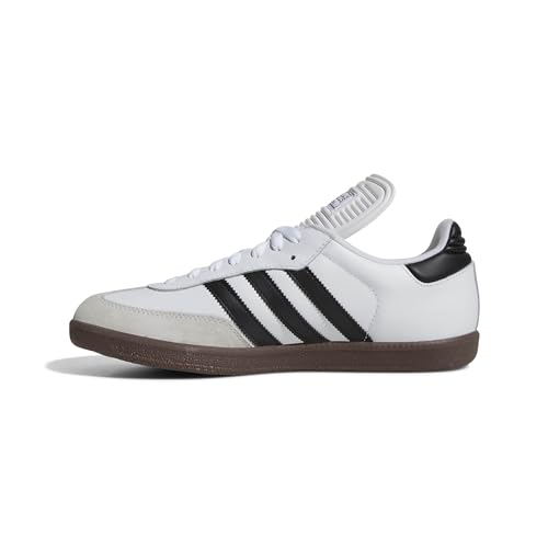 adidas Men's Samba Classic Soccer Shoe, WhiteBlackWhite,  US