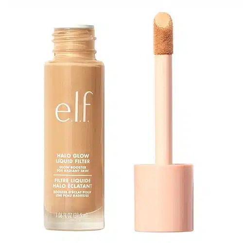 e.l.f. Halo Glow Liquid Filter, Complexion Booster For A Glowing, Soft Focus Look, Infused With Hyaluronic Acid, Vegan & Cruelty Free, ediumTan