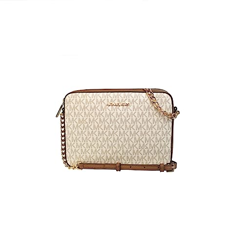 Michael Kors Women's Jet Set Item Lg Crossbody, Vanilla , One Size